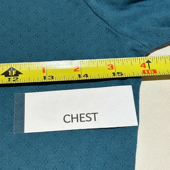 Women Tulle Long Sleeve Y2K Henley Lacey Snap Top Sz L Pointelle Jersey NWT 2000 - Picture 11 of 14